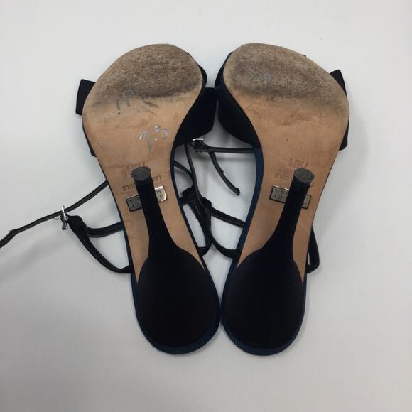 Badgley Mischka Satin Peep Toe Heels, Size 7.5 - Picture 7 of 7